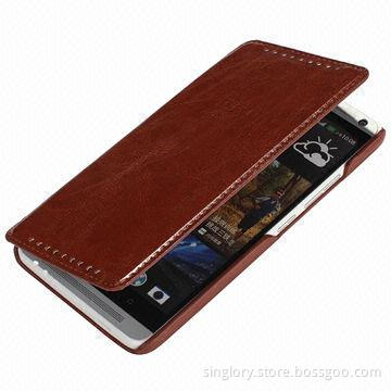 PU Leather Mobile Phone Case for HTC One Max T6, OEM Order Welcomed